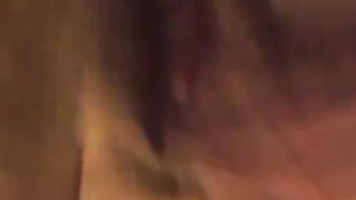 Wife squirts a little for camera