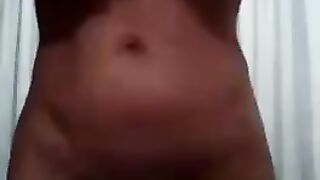mother gives herself a cream