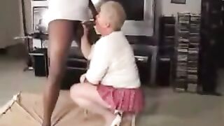 bbw granny sloppy blowjob