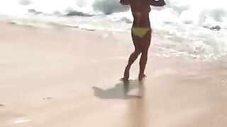 Britney Spears Yellow Bikini