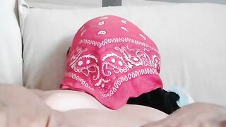 Sexy Stepmom stroking her pussy hard